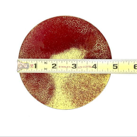 Vintage Enamelled Copper Trinket Dish - Picture 13 of 14